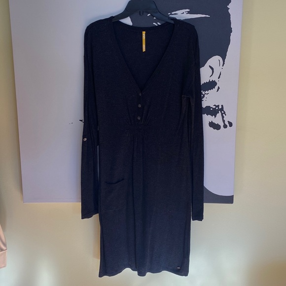 Grey Lole Soft Knit Dress w/Adjustable Sleeves - Size M - Picture 1 of 11